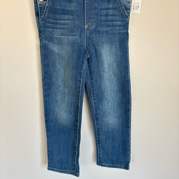 NWT GAP Denim Ruffled Strap Overalls 5 - Picture 3 of 7